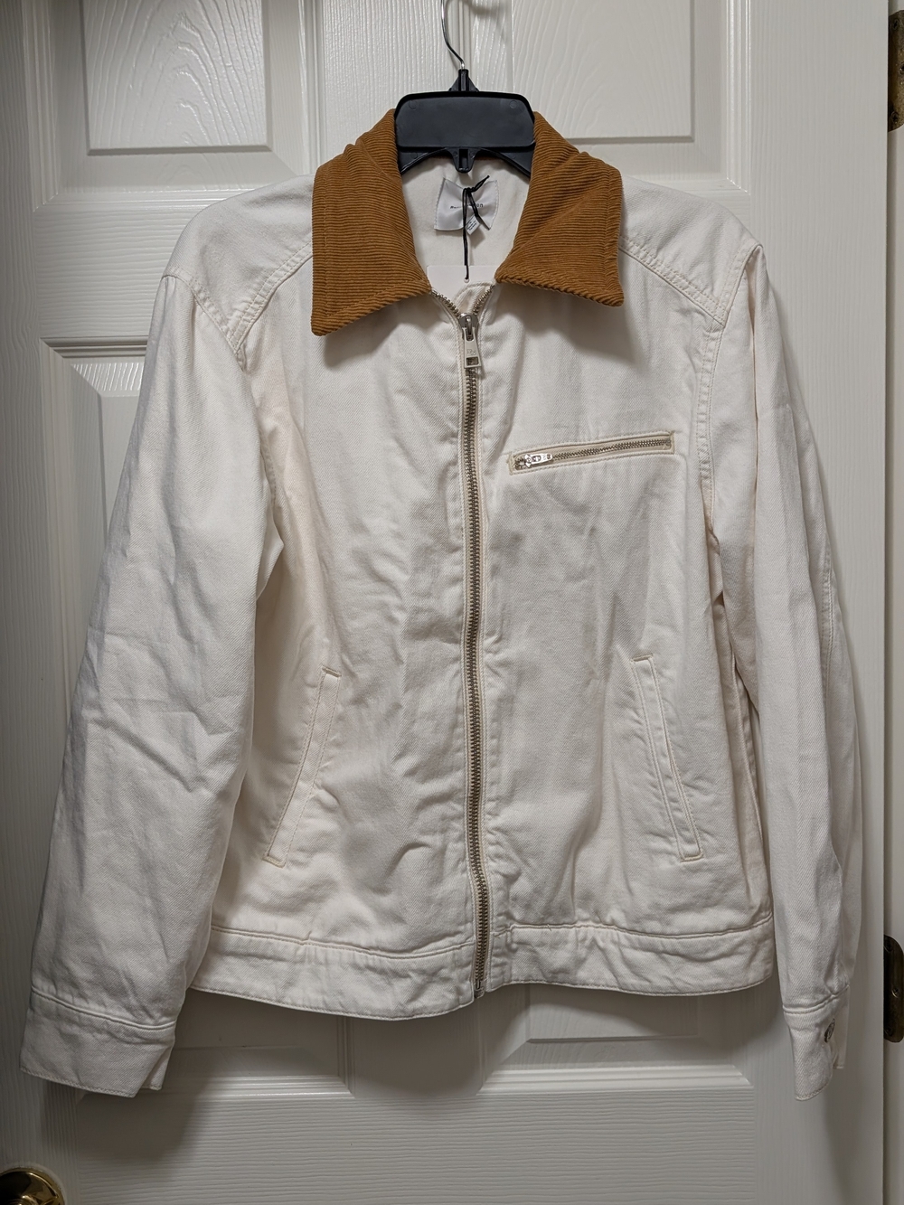 NWT Reformation Harrison Utility Jacket - Cream Flor Di Latte Size S